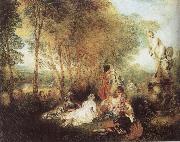 WATTEAU, Antoine A Love Festival oil